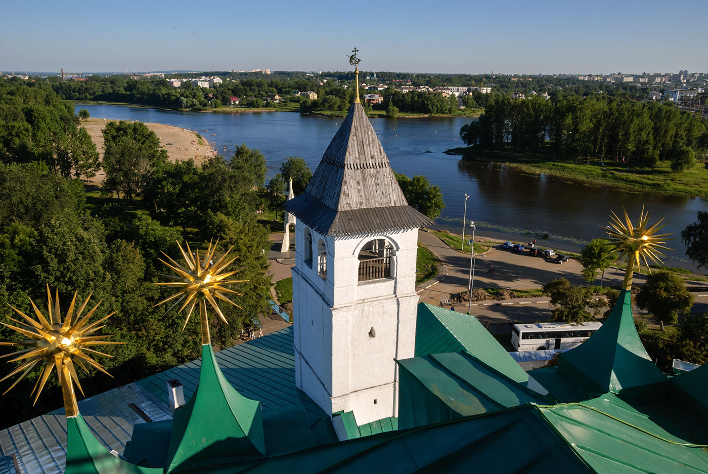 Фото Ярославля | Вид на Которосль с Преображенского собора